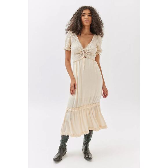 UO Picnic Time Midi Dress - Picture 1 of 9